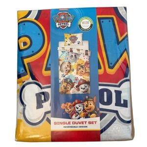 PAW PATROL Nickelodeon Reversible Single Duvet Cover & Pillowcase Set
